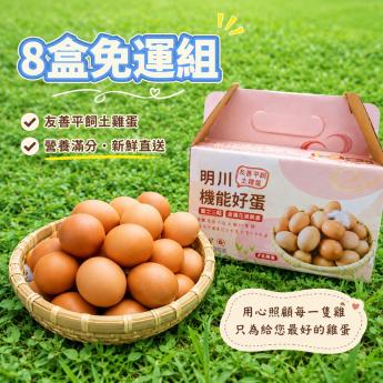 【優惠含運組D】<br>8盒靈芝葉黃素紅仁土雞蛋 