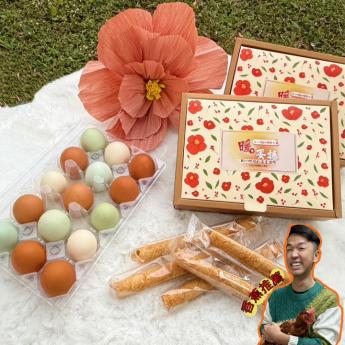 預購【香蕉推薦含運組C】<br>蛋捲2盒+彩色蛋15顆